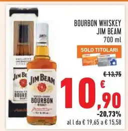 Conad BOURBON WHISKEY JIM BEAM offerta