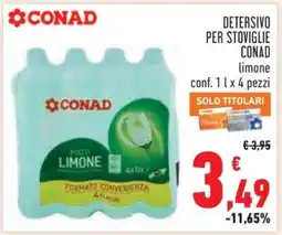 Conad DETERSIVO PER STOVIGLIE CONAD offerta
