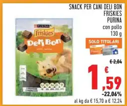 Conad SNACK PER CANI DELI BON FRISKIES PURINA offerta