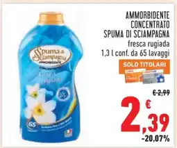 Conad AMMORBIDENTE CONCENTRATO SPUMA DI SCIAMPAGNA offerta