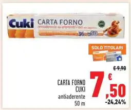 Conad Carta Forno Cuki offerta