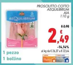 Conad PROSCIUTTO COTTO AEQUILIBRIUM offerta