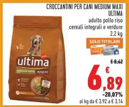 Conad CROCCANTINI PER CANI MEDIUM MAXI ULTIMA offerta