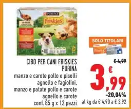 Conad CIBO PER CANI FRISKIES PURINA offerta