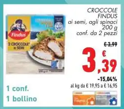 Conad Croccole Findus offerta