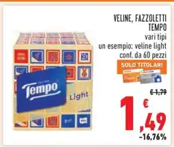 Conad VELINE, FAZZOLETTI TEMPO offerta