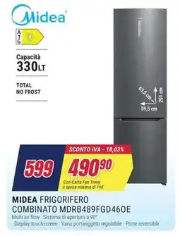 Trony MIDEA FRIGORIFERO COMBINATO MDRB489FGD460E offerta