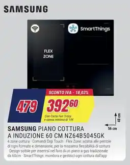 Trony SAMSUNG PIANO COTTURA A INDUZIONE 60 CM NZ64B5045GK offerta