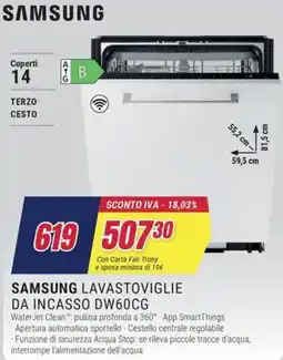 Trony SAMSUNG LAVASTOVIGLIE DA INCASSO DW60CG offerta