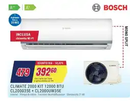 Trony BOSCH CLIMATE 2000 KIT 12000 BTU CL200035E+ CL2000UW35E offerta