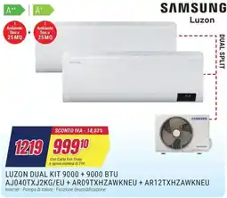 Trony SAMSUNG LUZON DUAL KIT 9000+ 9000 BTU AJ040TXJ2KG/EU + AR09TXHZAWKNEU + AR12TXHZAWKNEU offerta