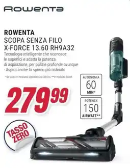 Trony ROWENTA SCOPA SENZA FILO X-FORCE 13.60 RH9A32 offerta