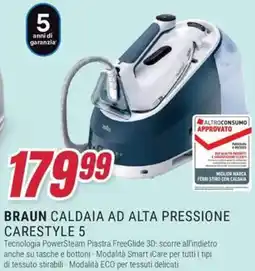 Trony BRAUN CALDAIA AD ALTA PRESSIONE CARESTYLE 5 offerta