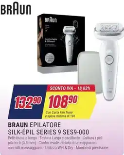 Trony BRAUN EPILATORE SILK-ÉPIL SERIES 9 SES9-000 offerta