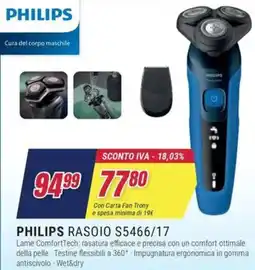 Trony PHILIPS RASOIO S5466/17 offerta