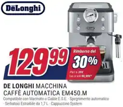 Trony DE LONGHI MACCHINA CAFFÈ AUTOMATICA EM450.M offerta