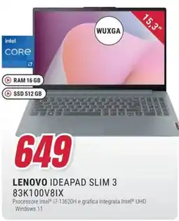 Trony LENOVO IDEAPAD SLIM 3 83K100V8IX offerta