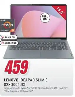 Trony LENOVO IDEAPAD SLIM 3 82XQ004JIX offerta