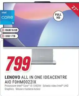 Trony LENOVO ALL IN ONE IDEACENTRE AIO FOHM0022IX offerta