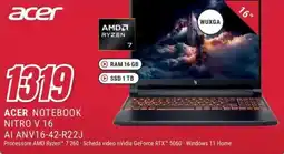 Trony ACER NOTEBOOK NITRO V 16 AI ANV16-42-R22J offerta