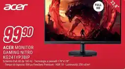Trony ACER MONITOR GAMING NITRO KG241YP3BIP offerta