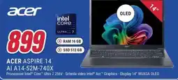 Trony ACER ASPIRE 14 AI A14-52M-740X offerta