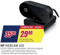 Trony HP WEBCAM 320 offerta