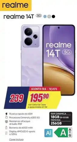Trony realme 14T 5G offerta