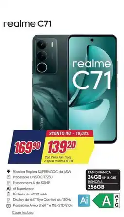 Trony realme C71 offerta