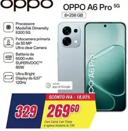 Trony OPPO A6 Pro 5G offerta