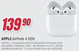 Trony APPLE AirPods 4 GEN offerta