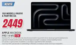 Trony APPLE MACBOOK PRO 14 M5 1 TB offerta