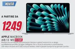 Trony APPLE MACBOOK AIR 13 M5 512GB offerta