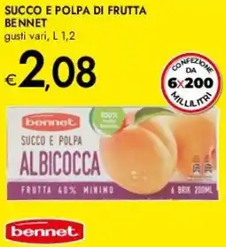 Bennet Succo e polpa di frutta BENNET offerta