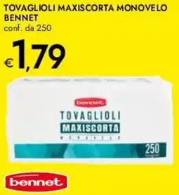 Bennet Tovaglioli maxiscorta monovelo BENNET offerta