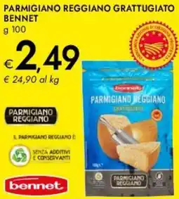Bennet Parmigiano reggiano grattugiato BENNET offerta