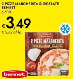 Bennet 2 pizze margherita surgelate BENNET offerta