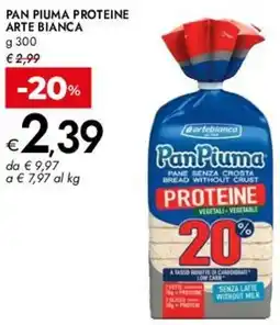 Bennet Pan piuma proteine arte bianca offerta