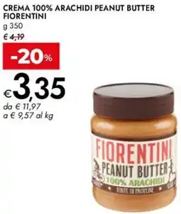 Bennet Crema 100% arachidi peanut butter FIORENTINI offerta