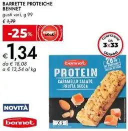 Bennet Barrette proteiche BENNET offerta