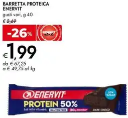 Bennet Barretta proteica ENERVIT offerta