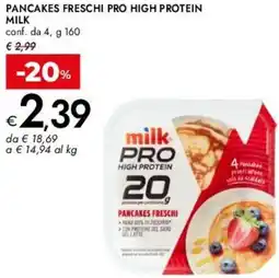 Bennet Pancakes freschi pro high protein MILK offerta