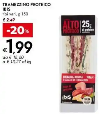 Bennet Tramezzino proteico IBIS offerta