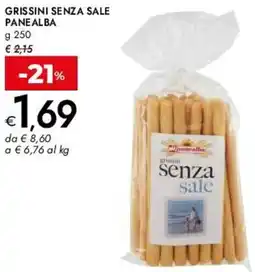 Bennet Grissini senza sale PANE ALBA offerta