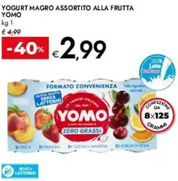 Bennet Yogurt magro assortito alla frutta YOMO offerta