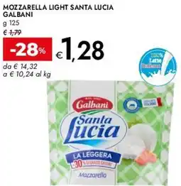 Bennet Mozzarella light santa lucia GALBANI offerta