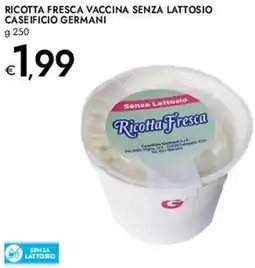 Bennet Ricotta fresca vaccina senza lattosio caseificio germani offerta