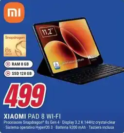 Trony XIAOMI PAD 8 WI-FI offerta