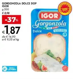 Bennet Gorgonzola dolce dop IGOR offerta