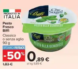 Carrefour Pesto Fresco Biffi offerta